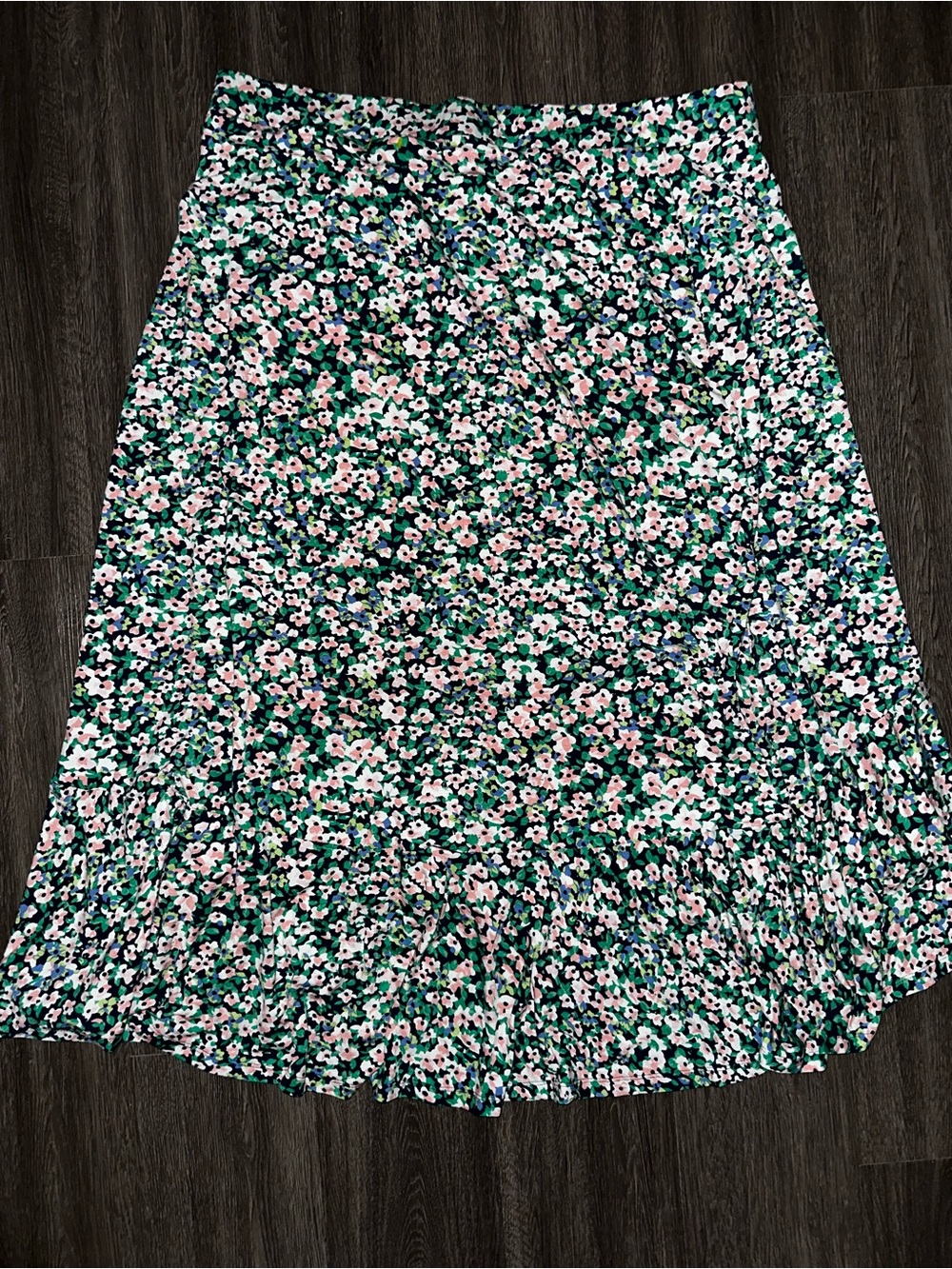 Talbots High-Low Flounce Skirt - Picture 3 of 11